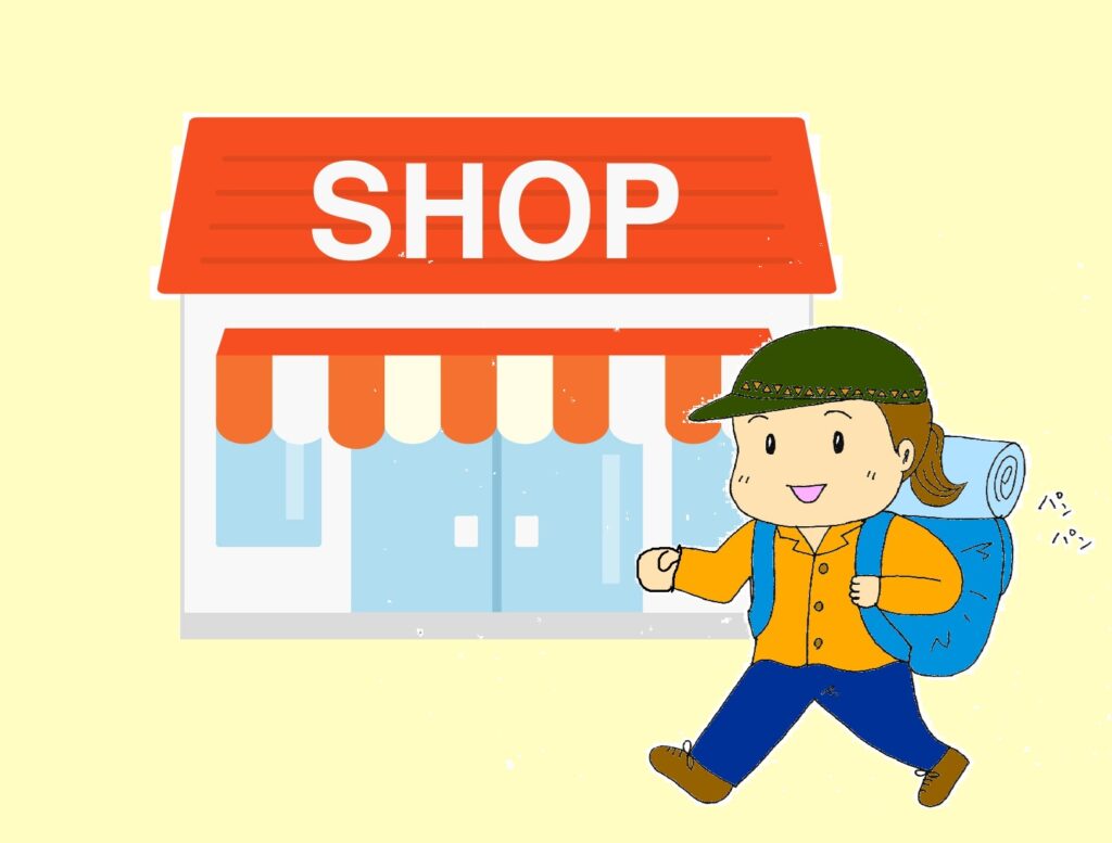 お店でアロマオイルを選ぶ