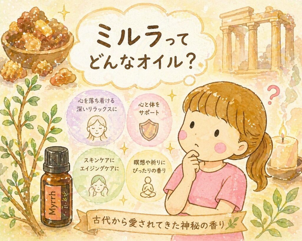 ドテラ ミルラ】金と同じ価値を持った神秘のオイル｜香り・効能