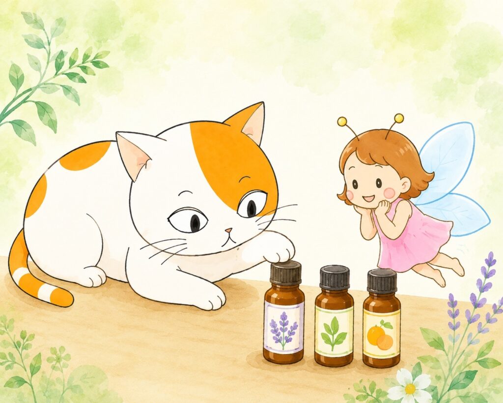 猫とアロマ