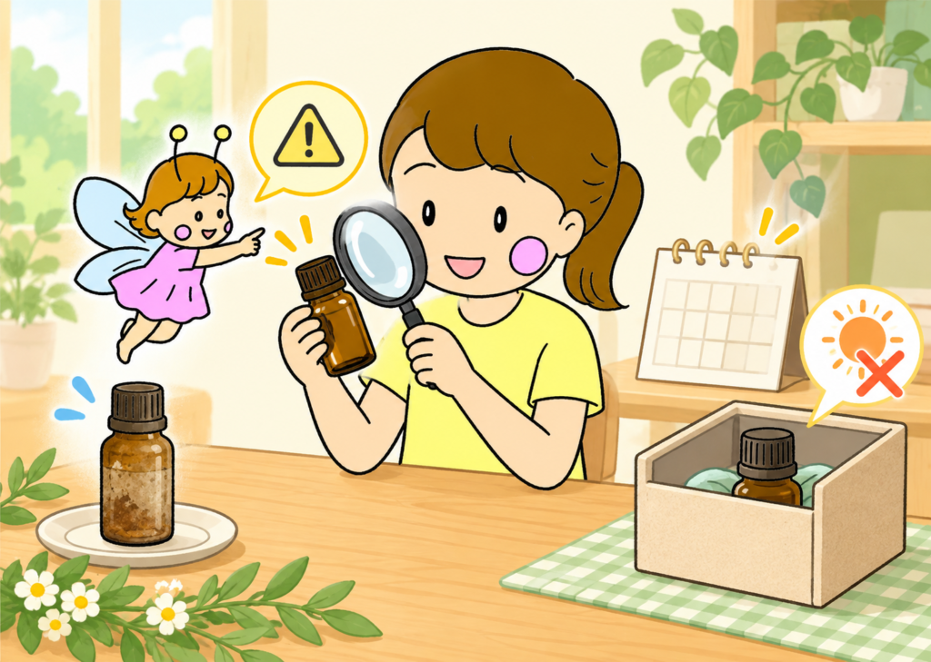 余ったアロマオイルを使う前に確認すること