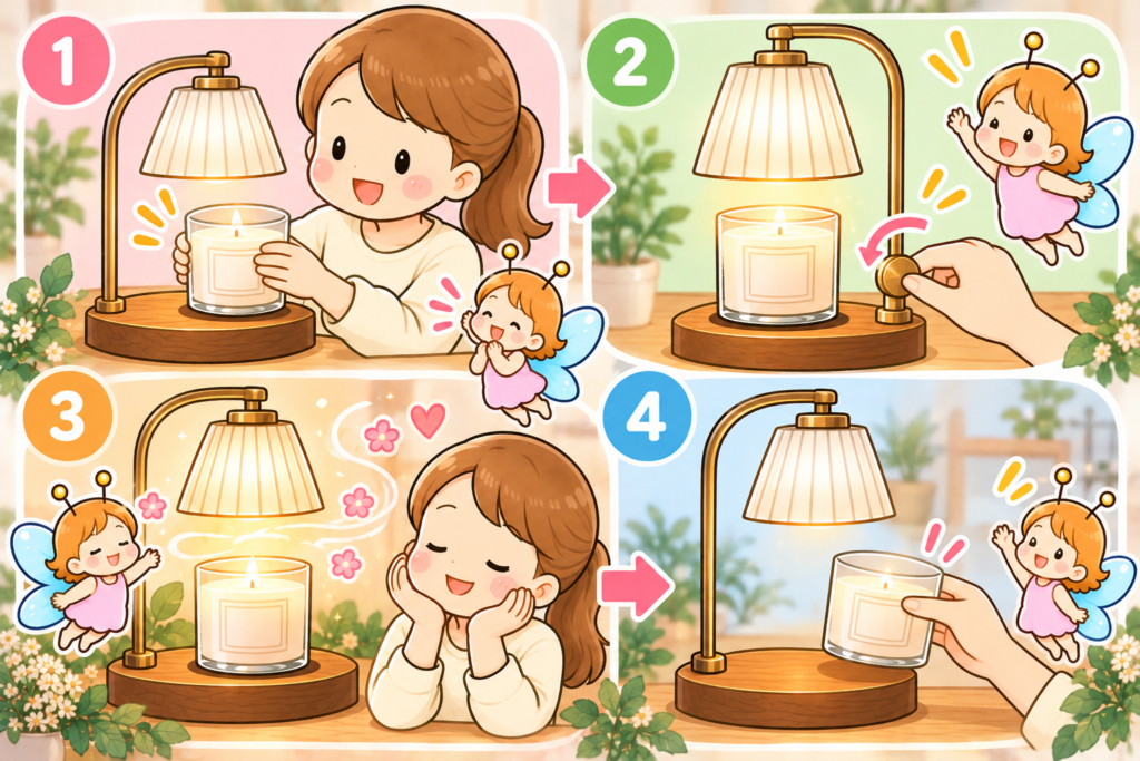 キャンドルウォーマーの使い方