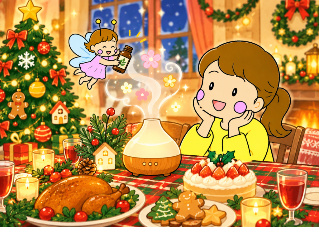 クリスマスパーティーとディフューザー