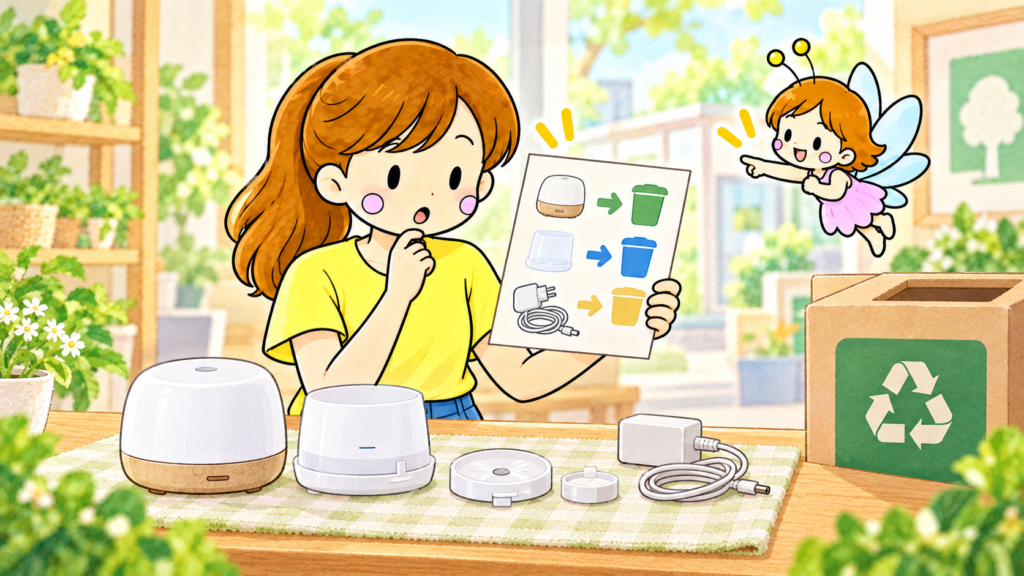 使わなくなったアロマディフューザーの処分