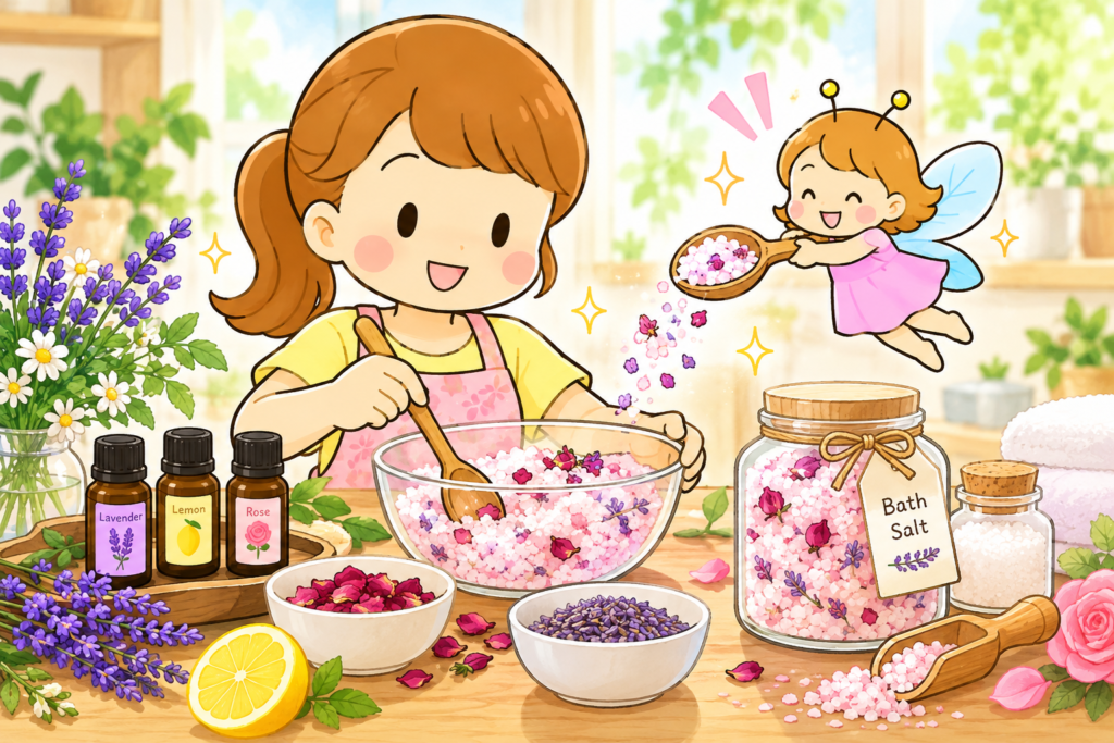 アロマバスソルトの作り方